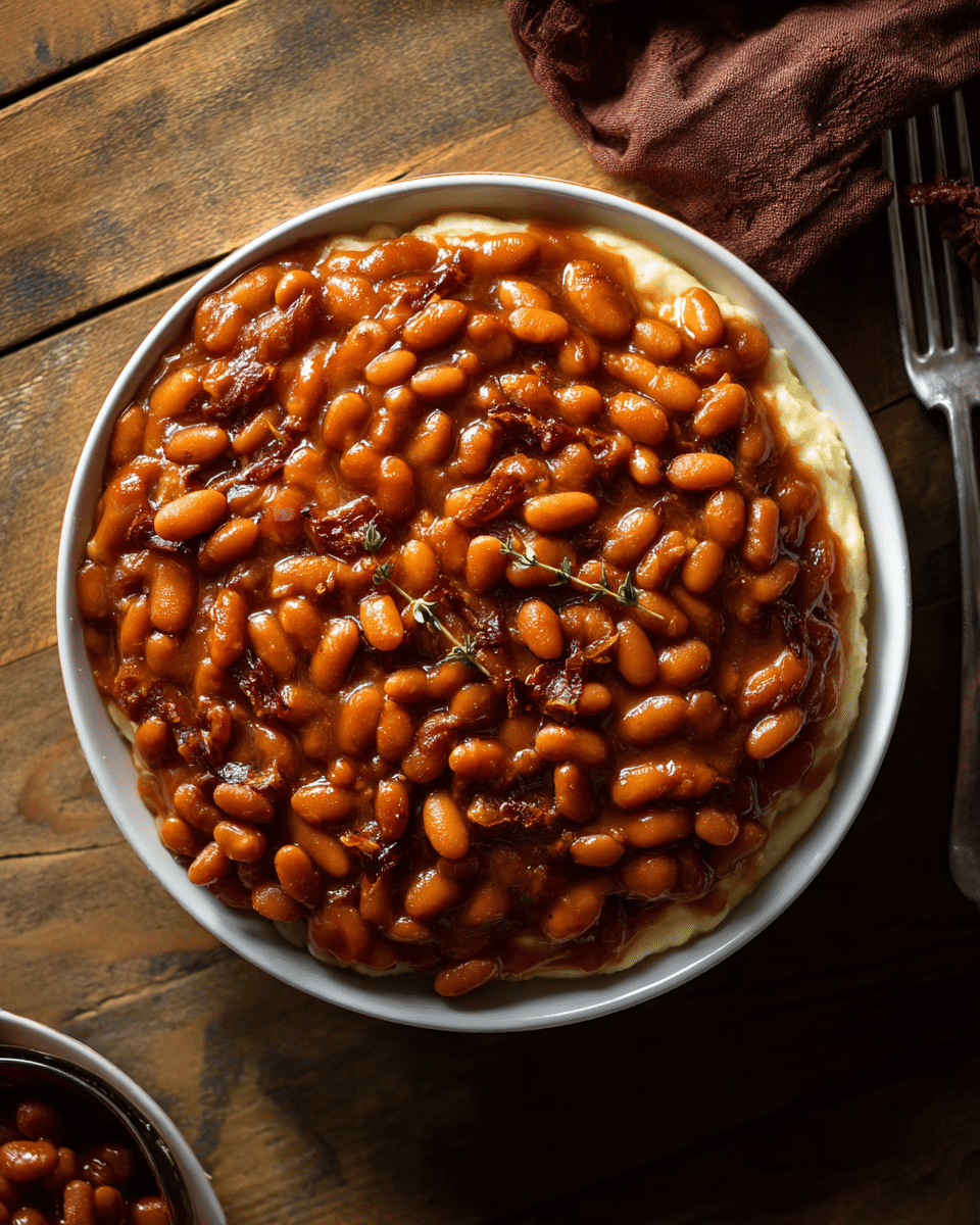 Apple Cider Baked Beans