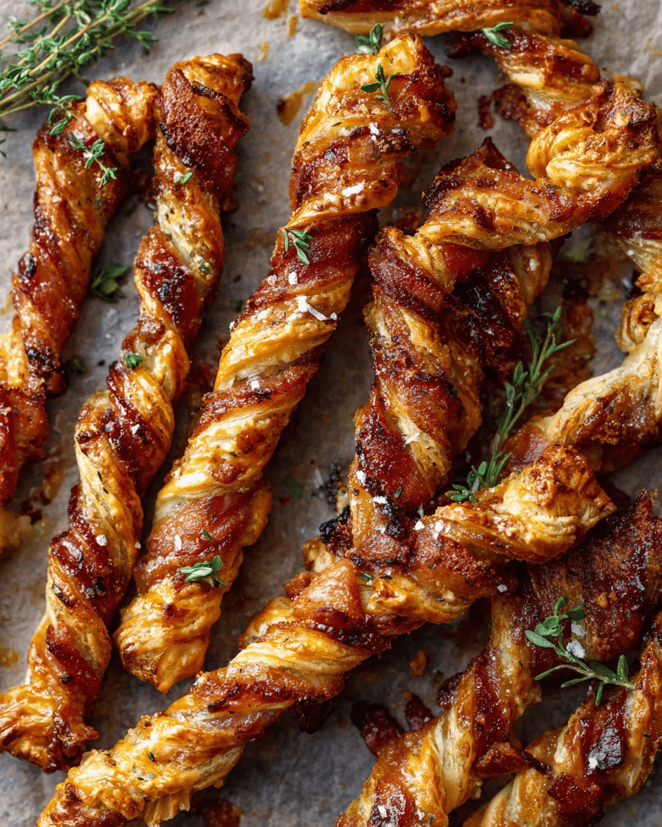 Bacon-Wrapped Puff Pastry Twists