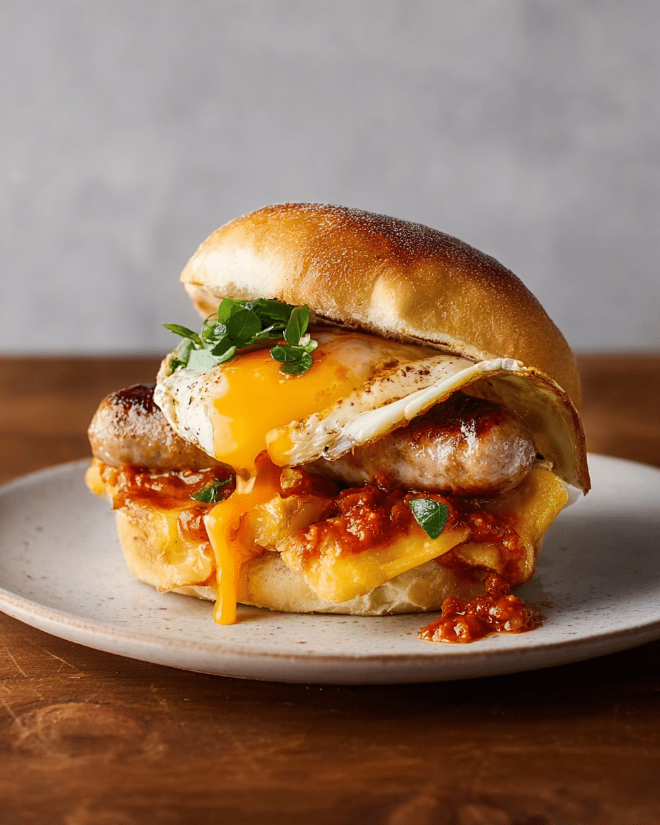 Sausage Brunch Bap Recipe
