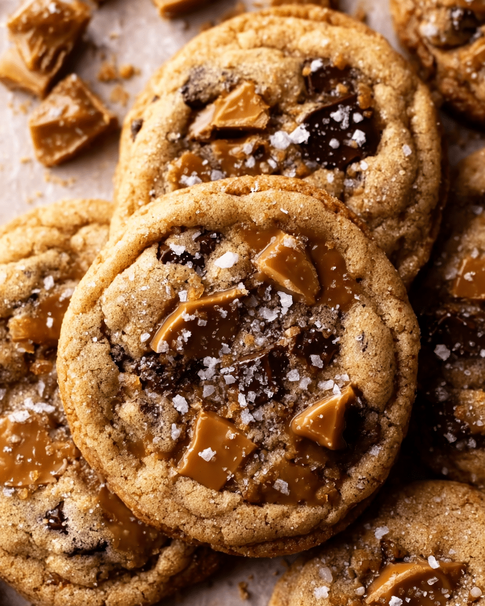 Brown Butter Toffee Cookies with Homemade Foolproof Toffee