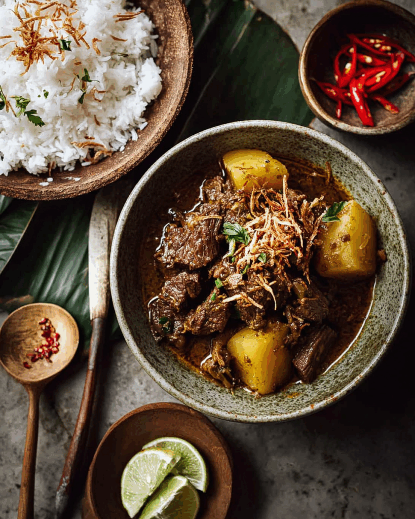 Beef Rendang with Coconut Rice