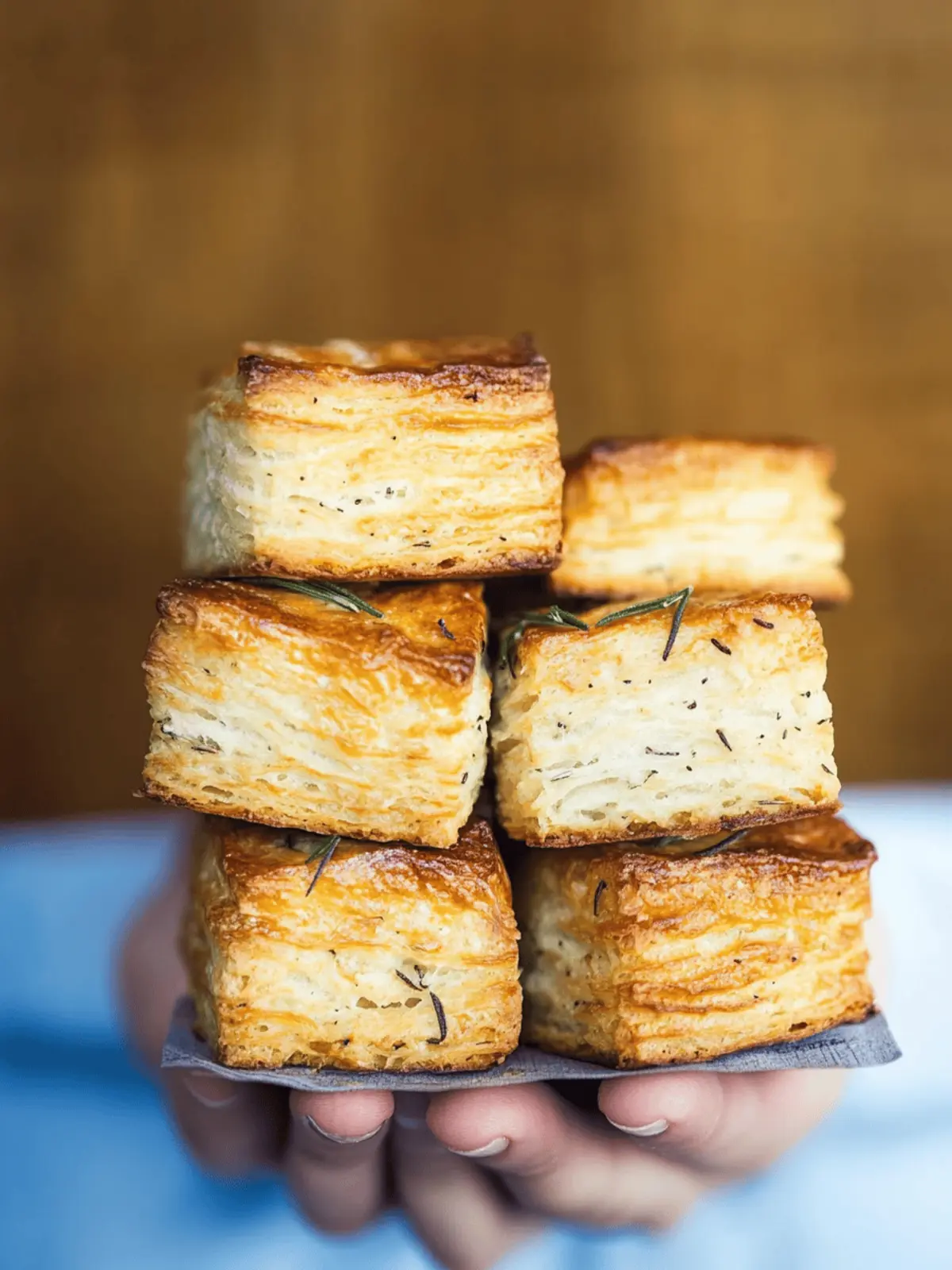 Roasted-Garlic and Rosemary Biscuits