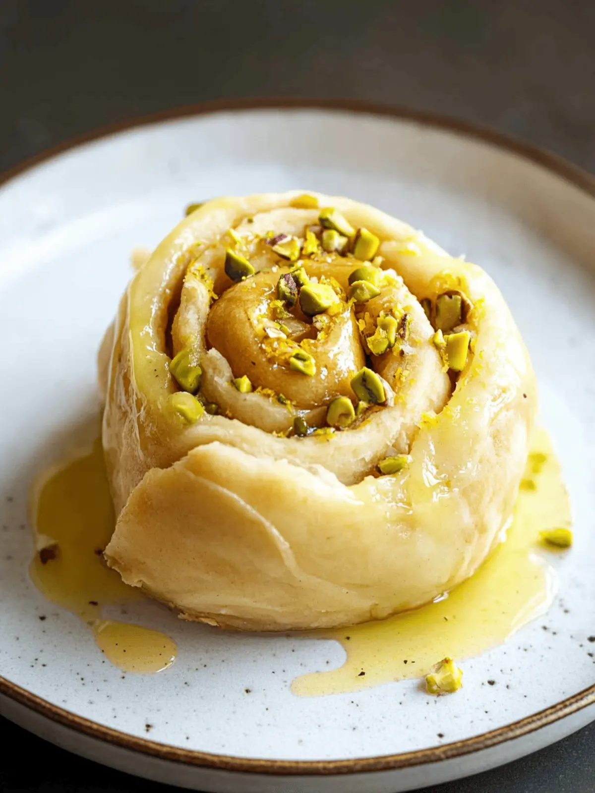 Vegan Lemon Pistachio Sweet Rolls