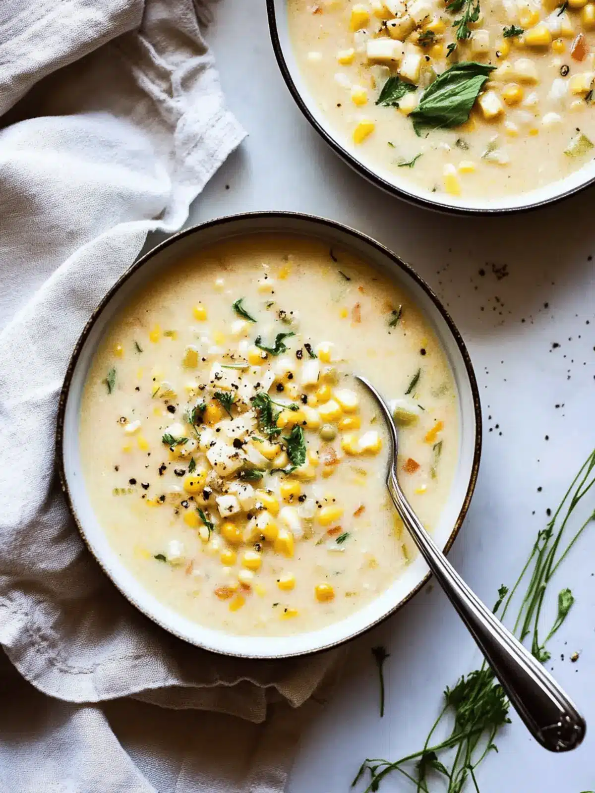 Summer Corn Chowder Soup