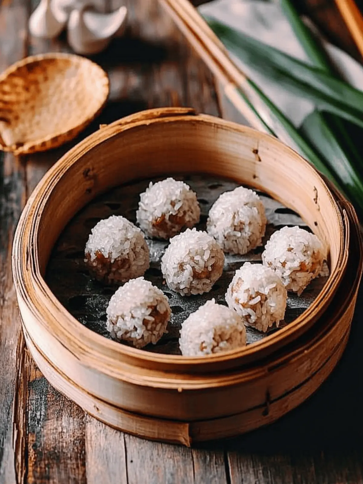 Chinese Pearl Meatballs with Sticky Rice (珍珠丸子)