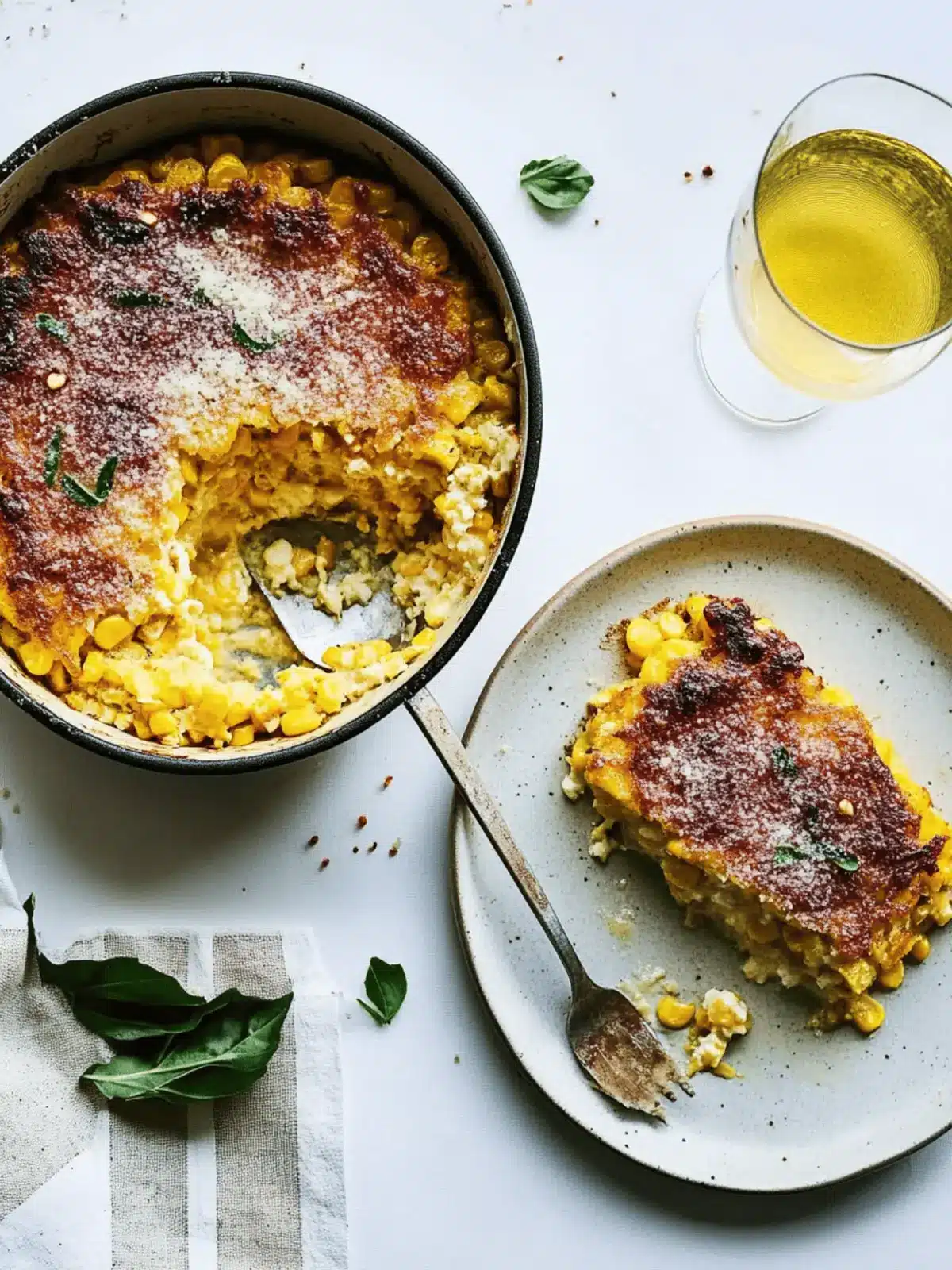Sweet Corn and Ricotta Sformato