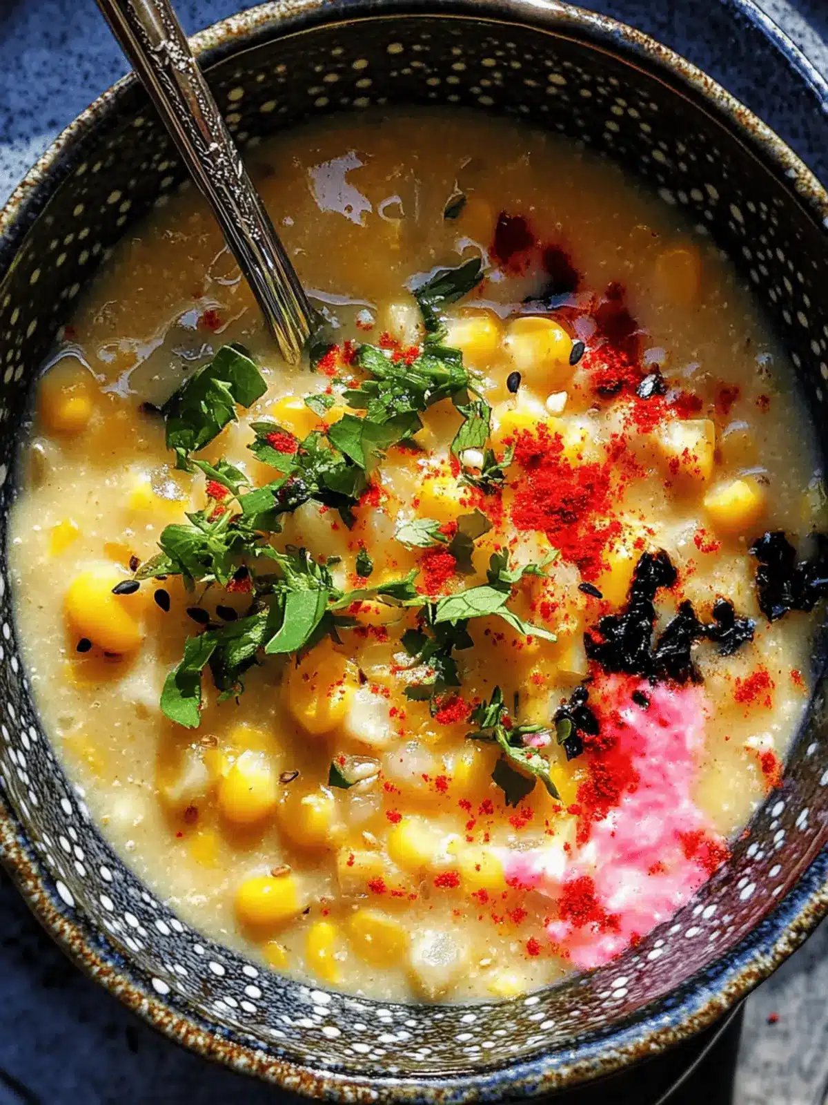 Spicy Miso Corn Chowder with Abokichi