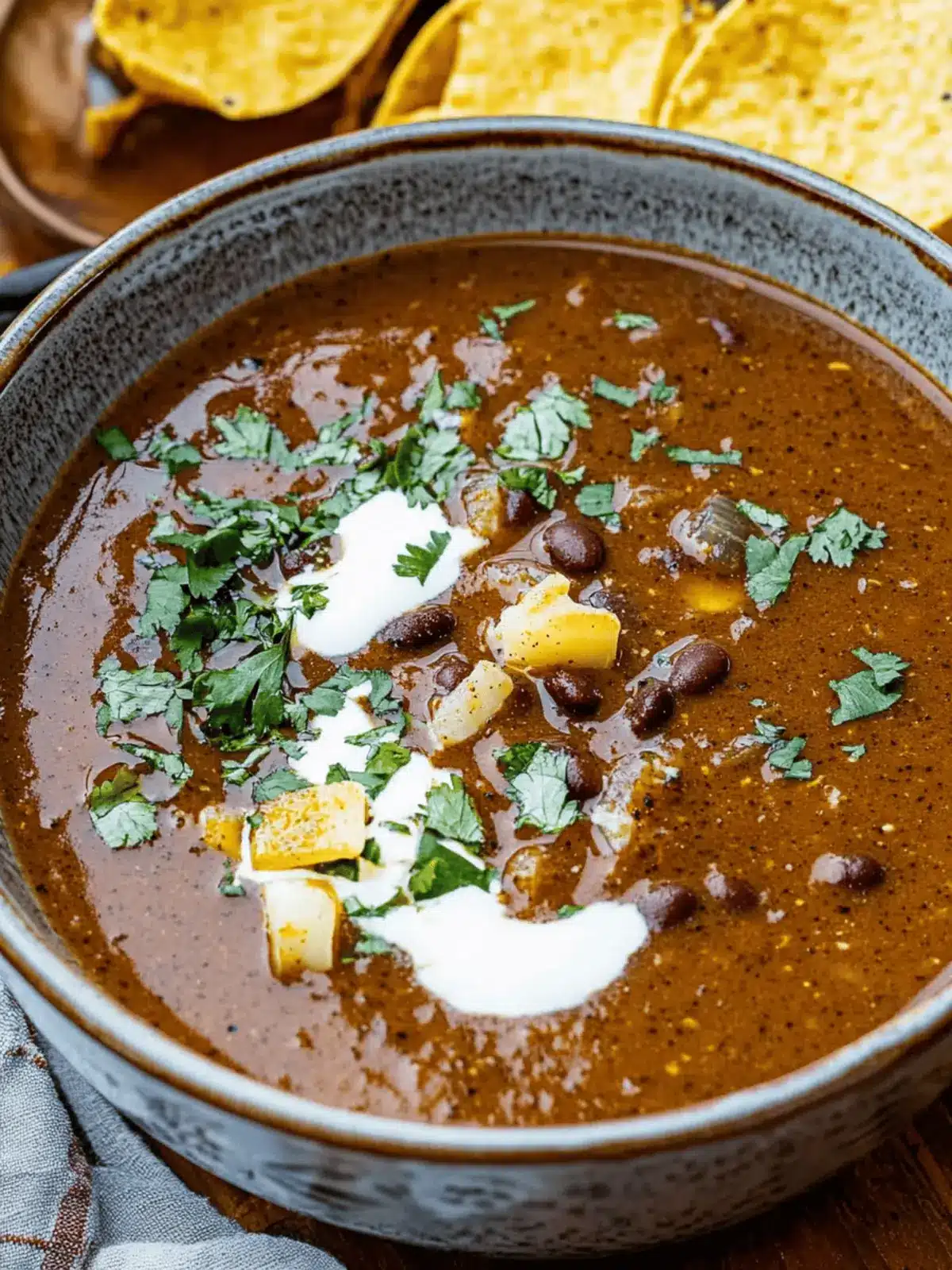 Mexican Style Black Bean Soup