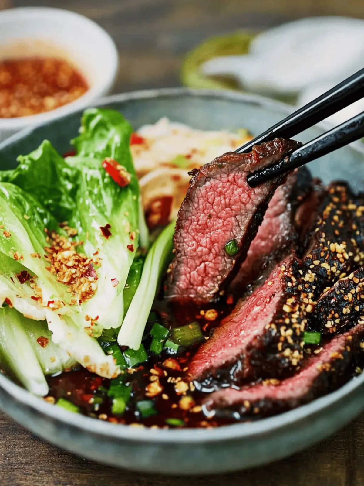 Crying Tiger Beef with Nam Jim Jaew Sauce