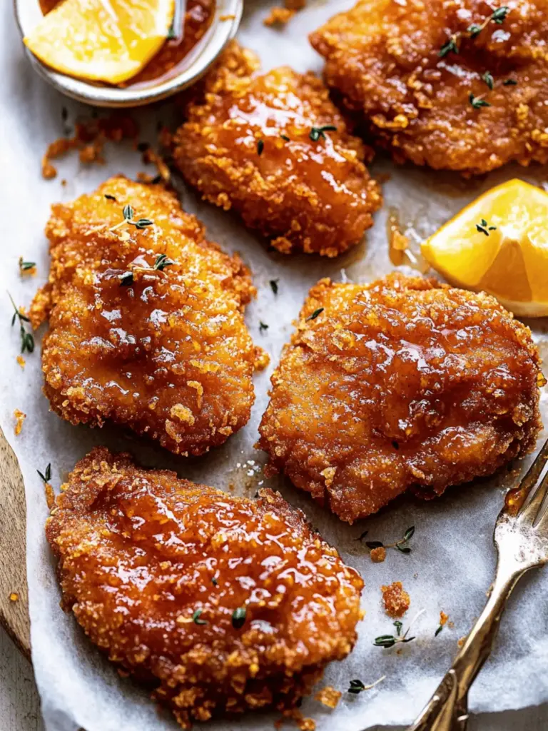 Baked Crunchy Hot Honey Chicken