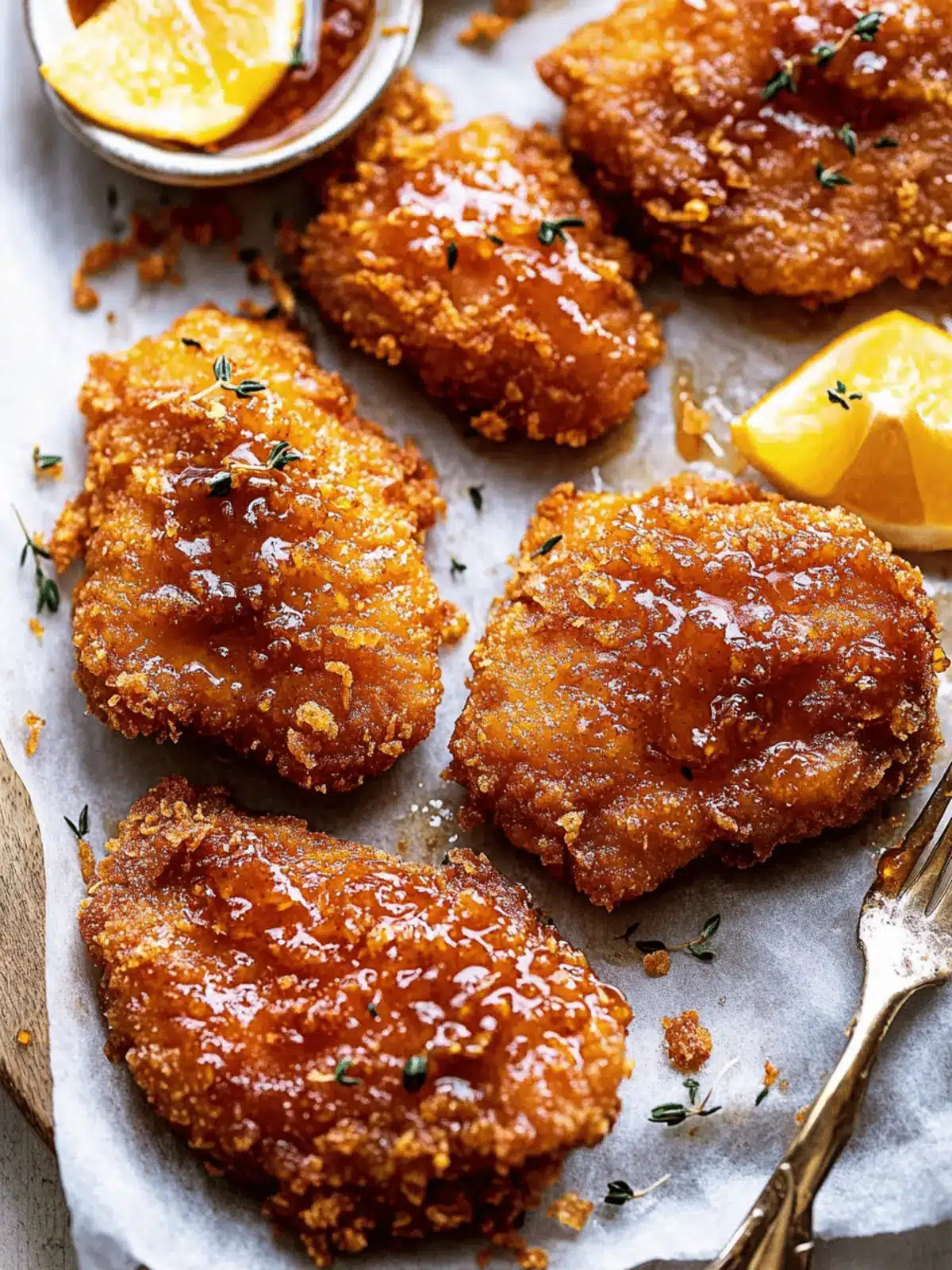 Baked Crunchy Hot Honey Chicken