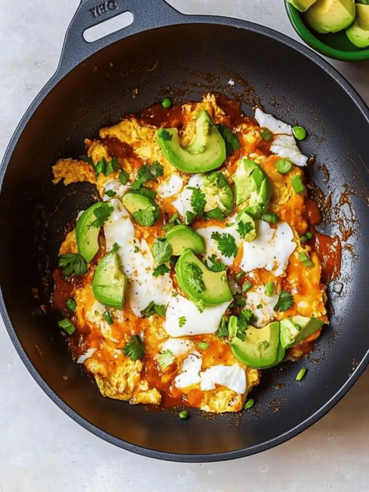 High-Protein Enchilada Scrambled Eggs