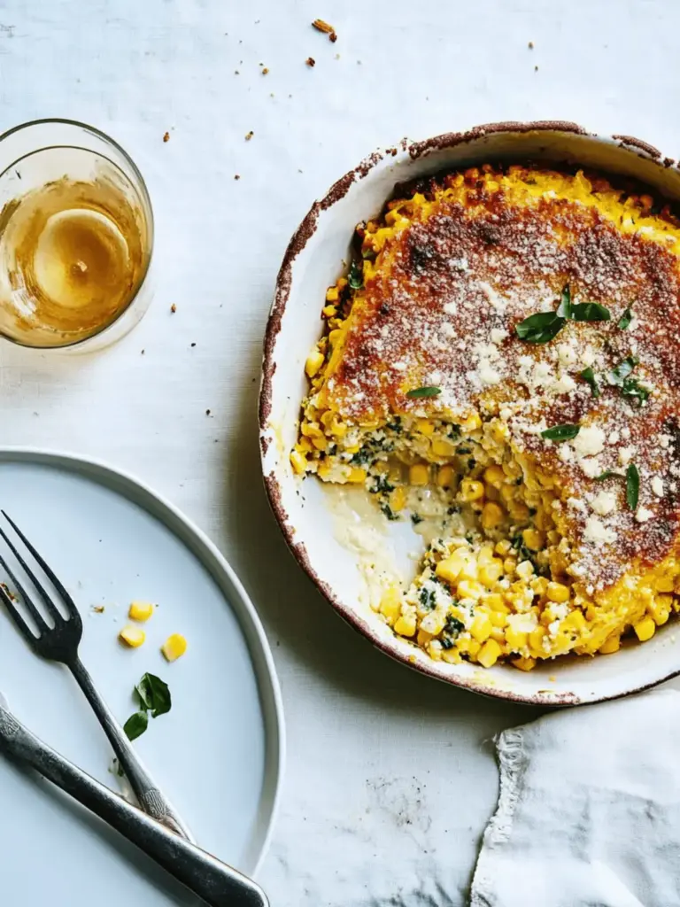 Sweet Corn and Ricotta Sformato