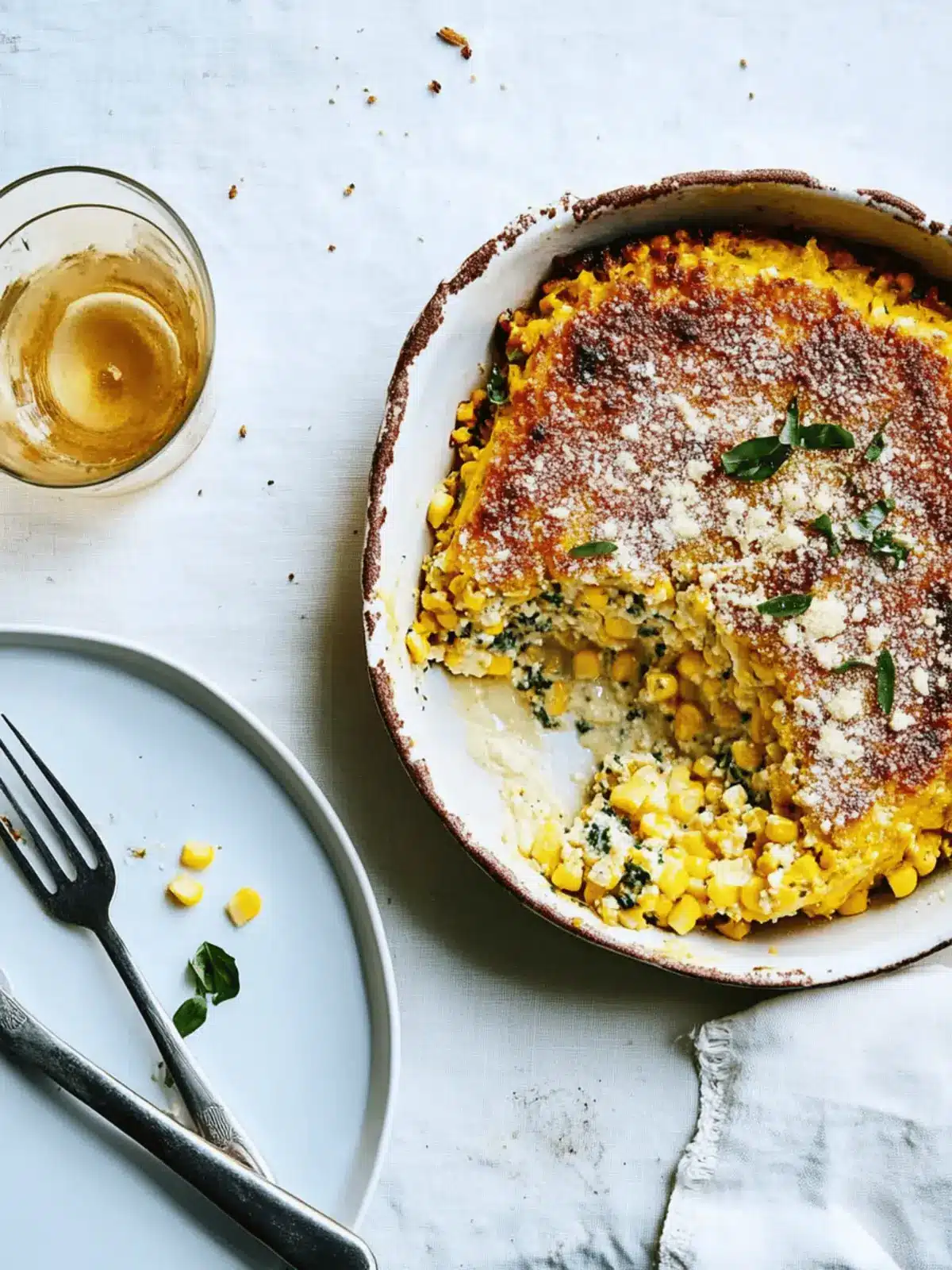 Sweet Corn and Ricotta Sformato