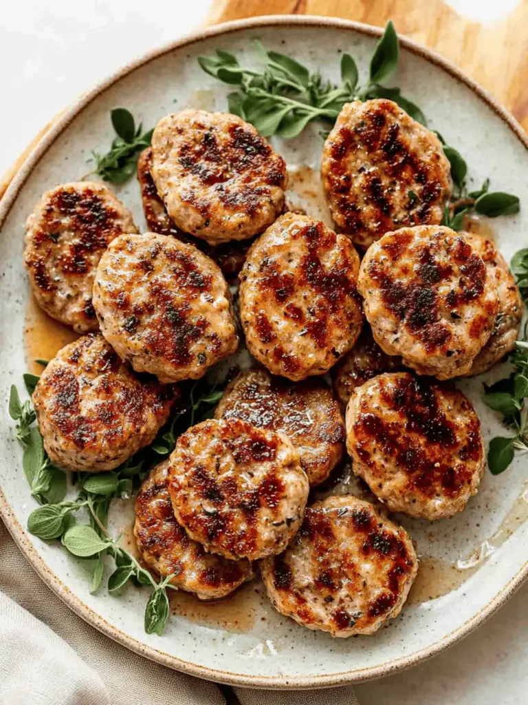 Maple Chicken Breakfast Sausage