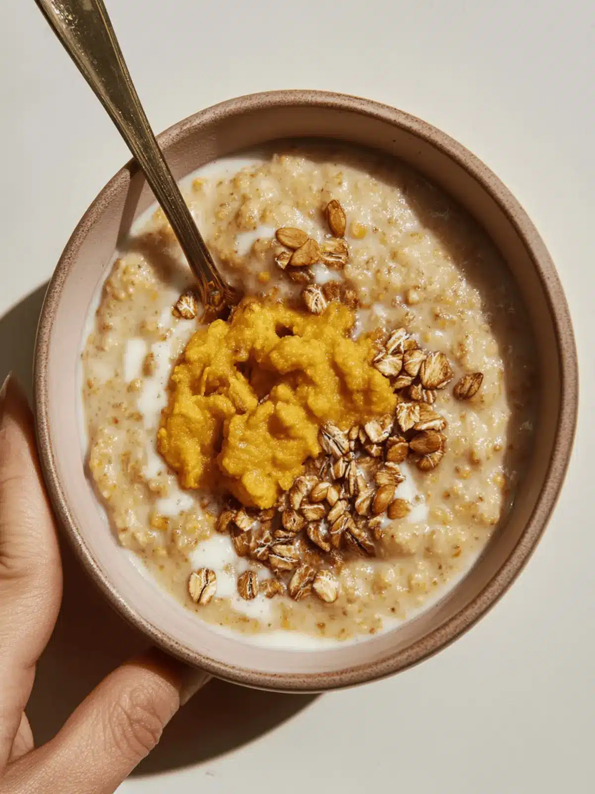 Multigrain Pumpkin Porridge with Tahini