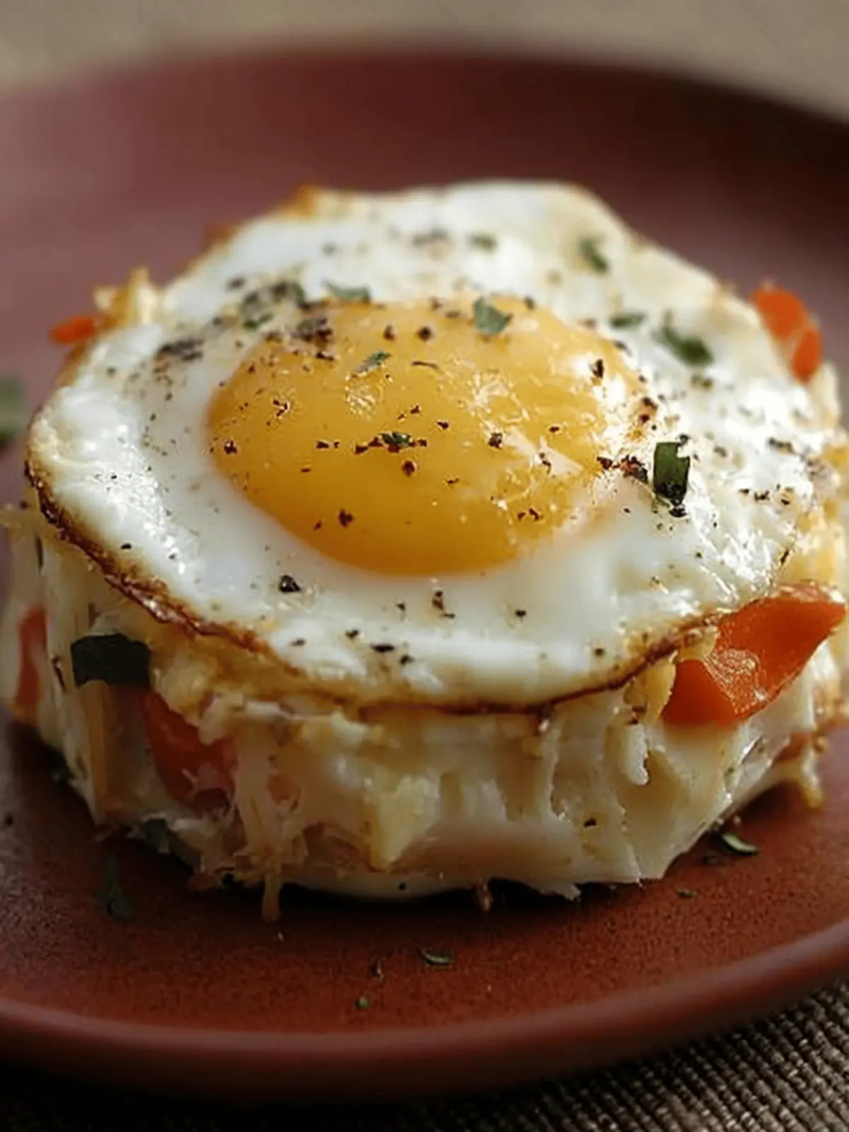 Baked Eggs Napoleon