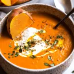 Red Pepper & Sweet Potato Soup