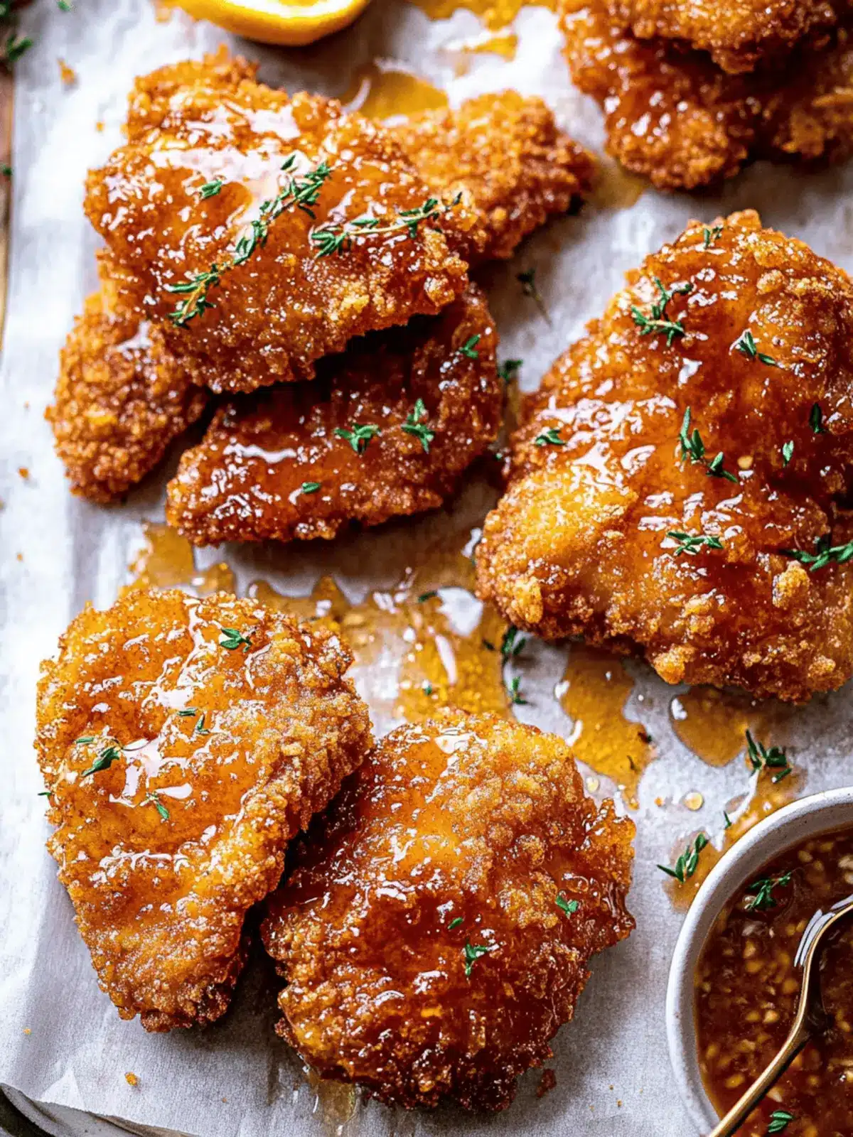 Baked Crunchy Hot Honey Chicken