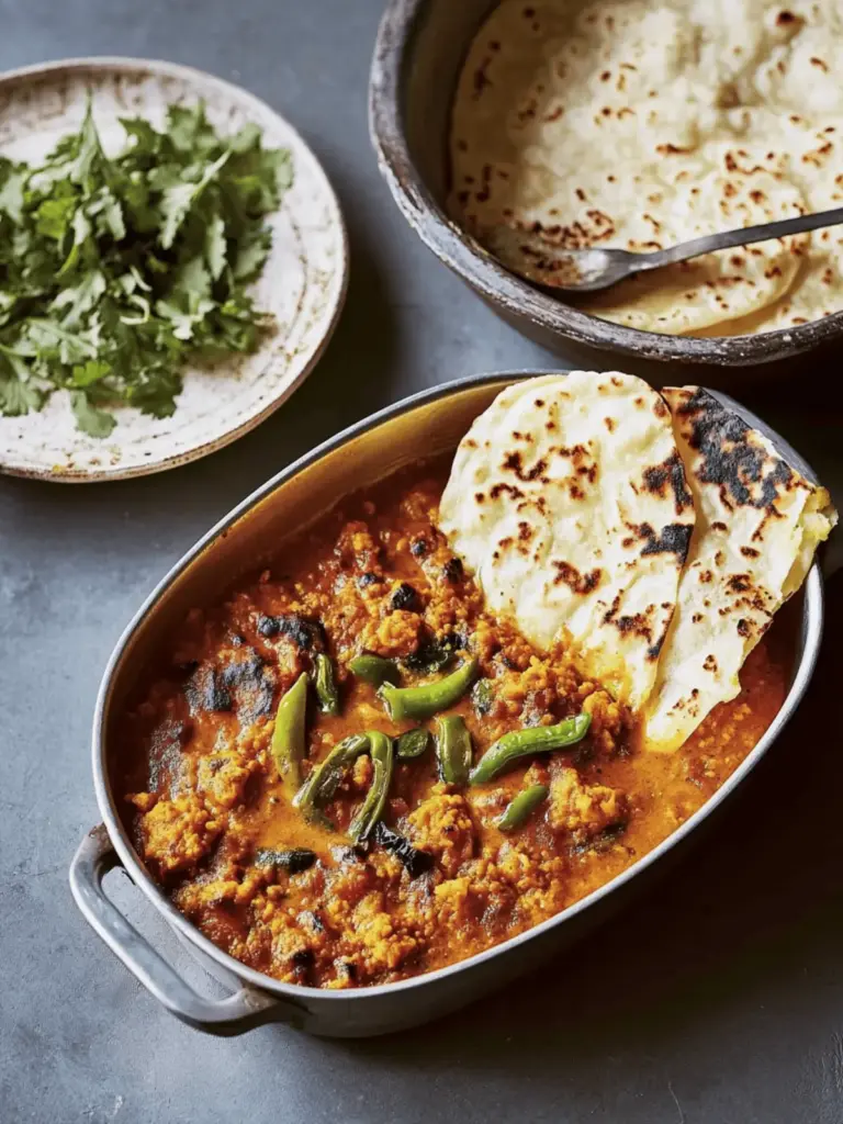 Traybake Lemon Dal with Pickled Green Chillies