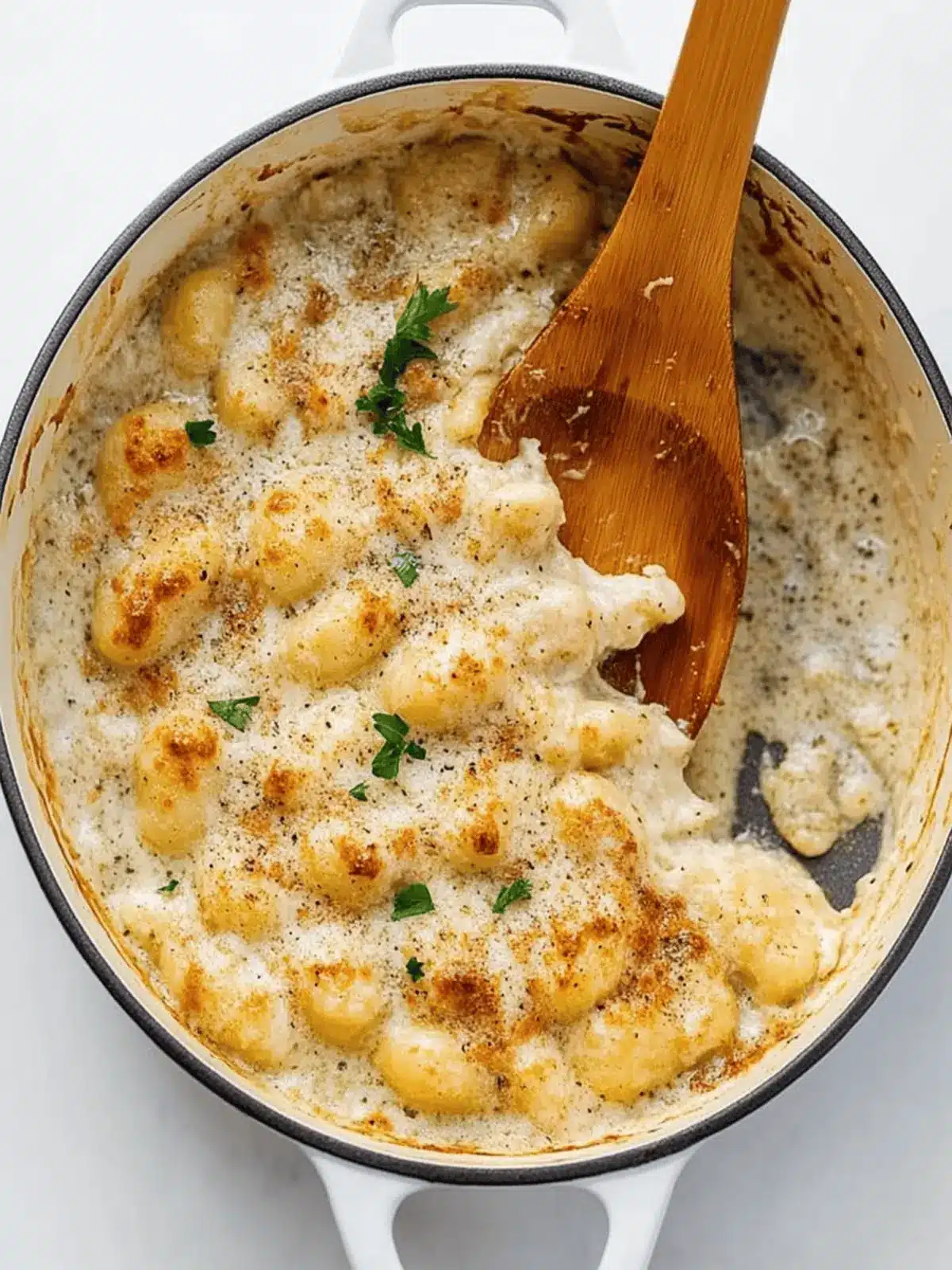 Cacio e Pepe Baked Gnocchi