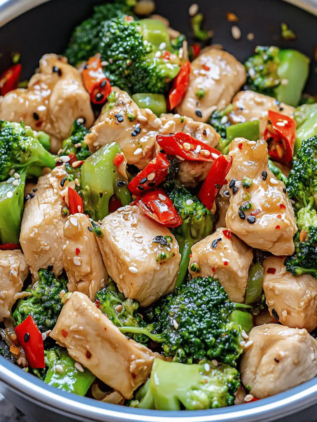 Spicy Chicken + Broccoli Stir-Fry