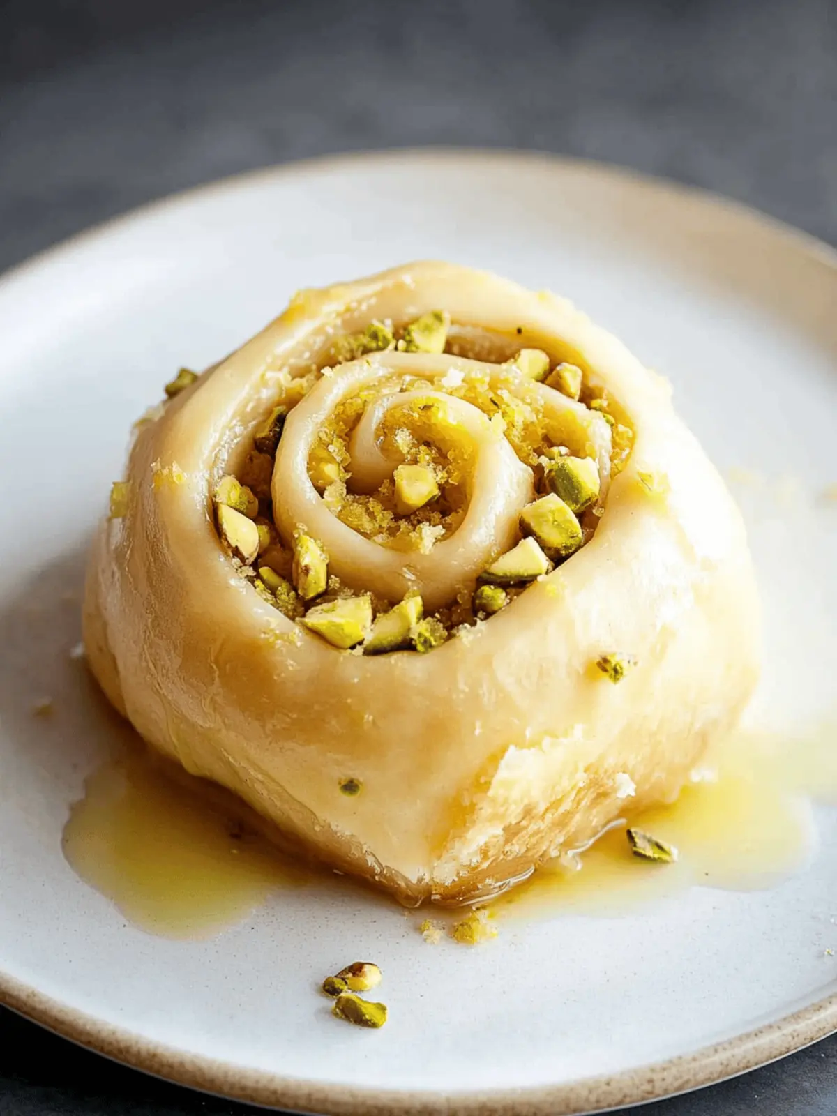 Vegan Lemon Pistachio Sweet Rolls