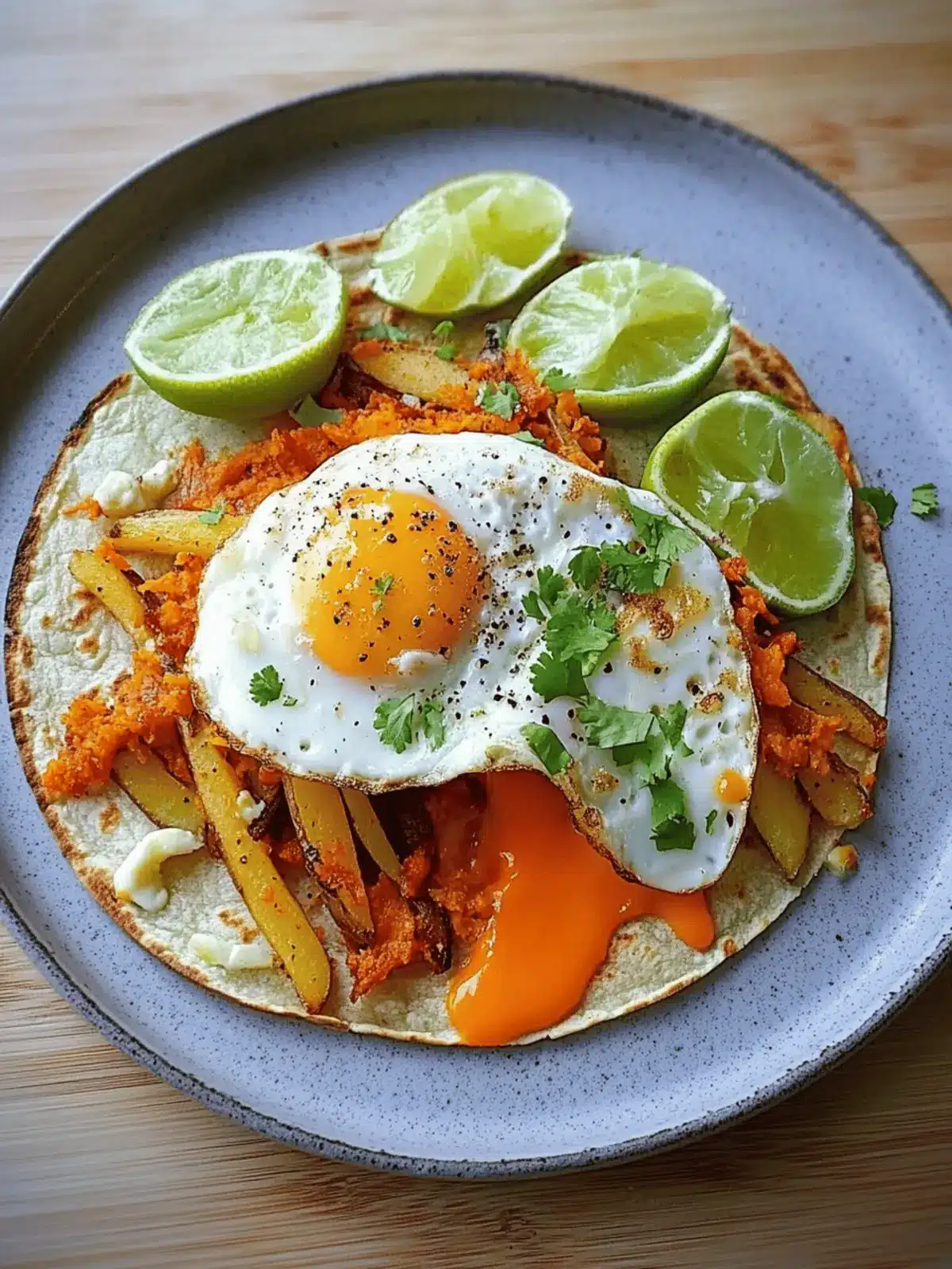 Crispy Potato, Egg & Cheese Taco