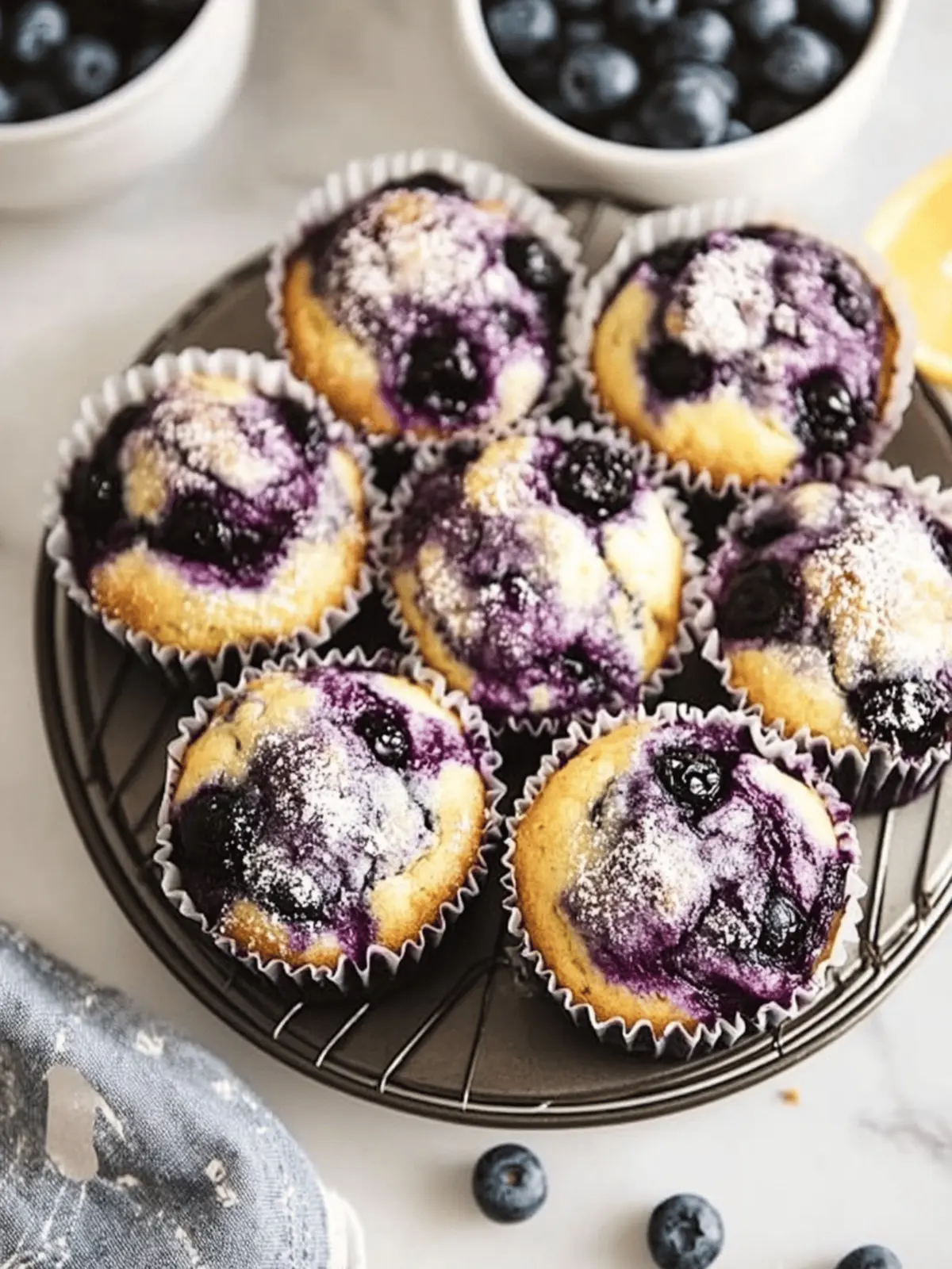 Blueberry Swirl Muffins