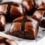 Brioche Chocolate Hot Cross Buns