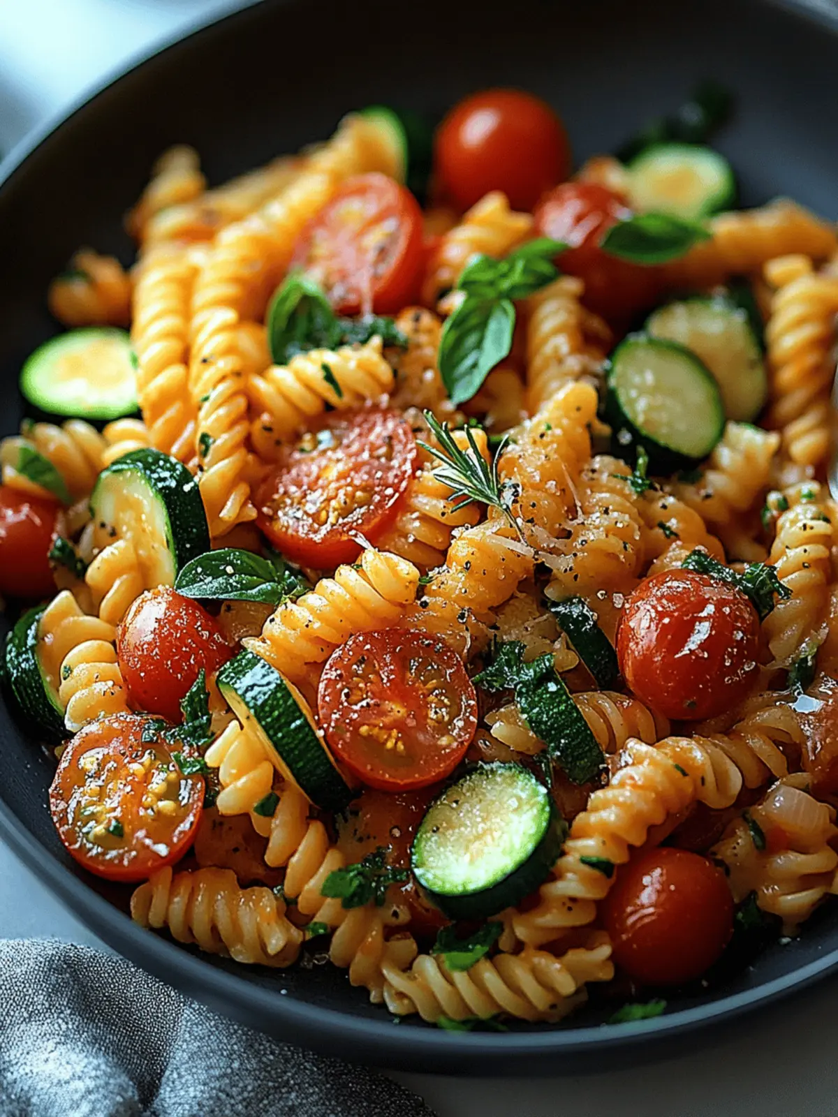 Tomato Zucchini Pasta
