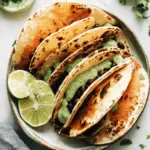 Crispy Black Bean Tacos with Cilantro Lime Sauce