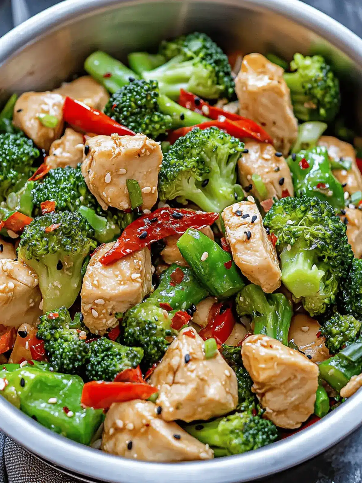 Spicy Chicken + Broccoli Stir-Fry