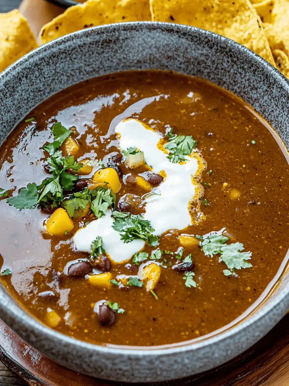 Mexican Style Black Bean Soup