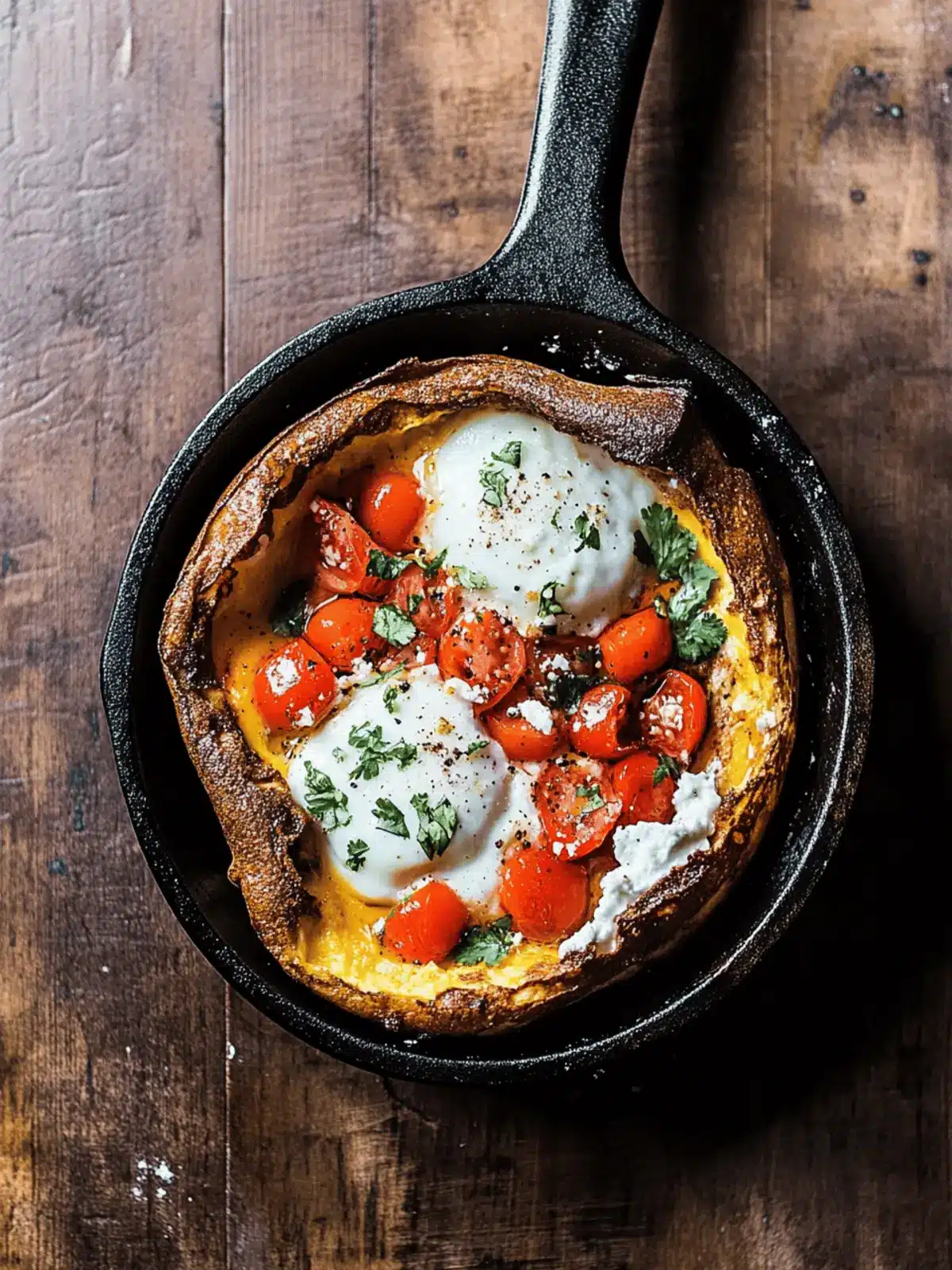 Huevos Rancheros Mini Savoury Dutch Baby