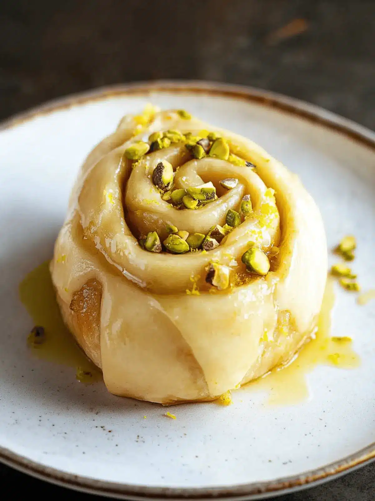 Vegan Lemon Pistachio Sweet Rolls