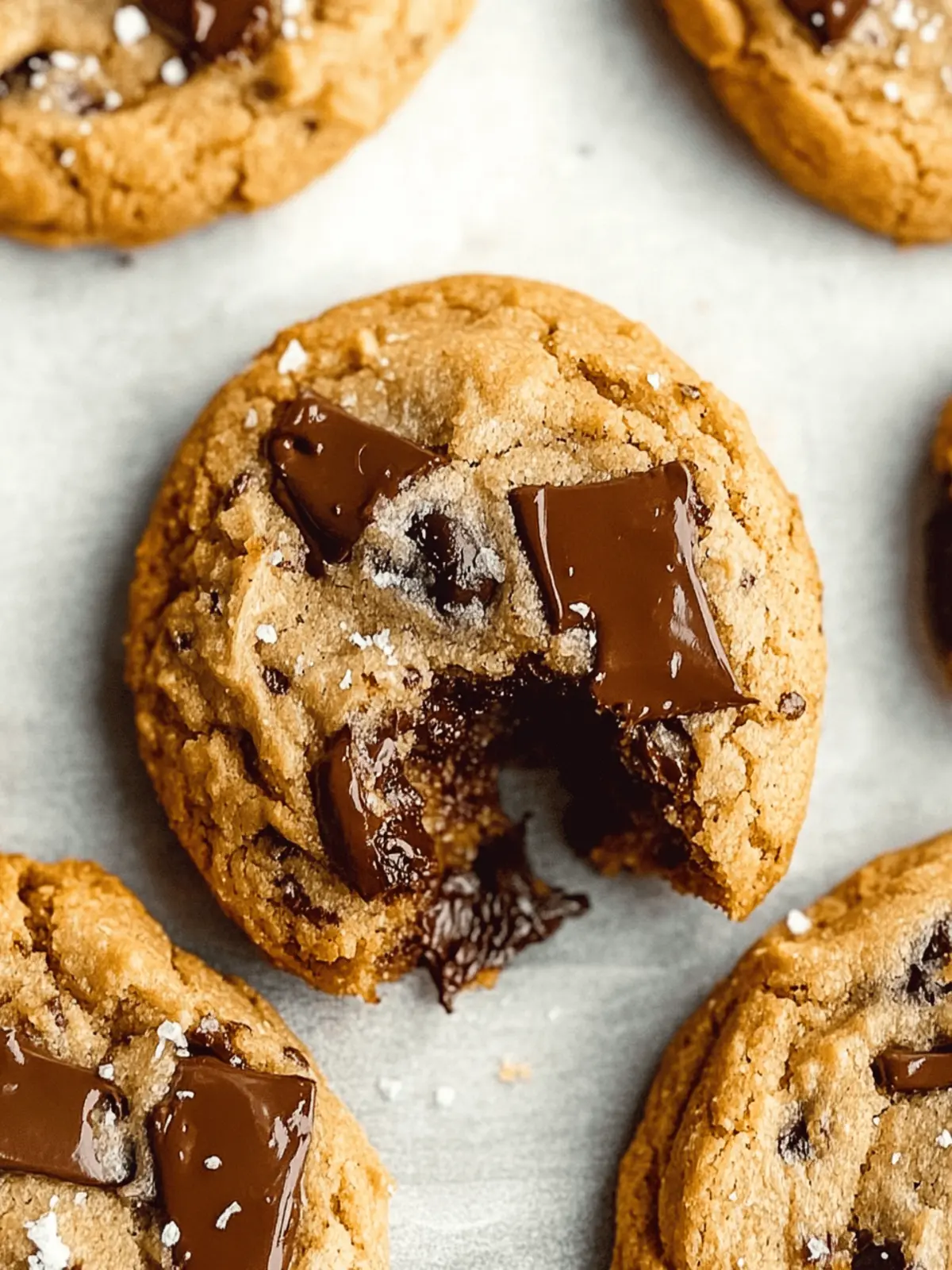 Vegan Tahini Chocolate Chip Cookies