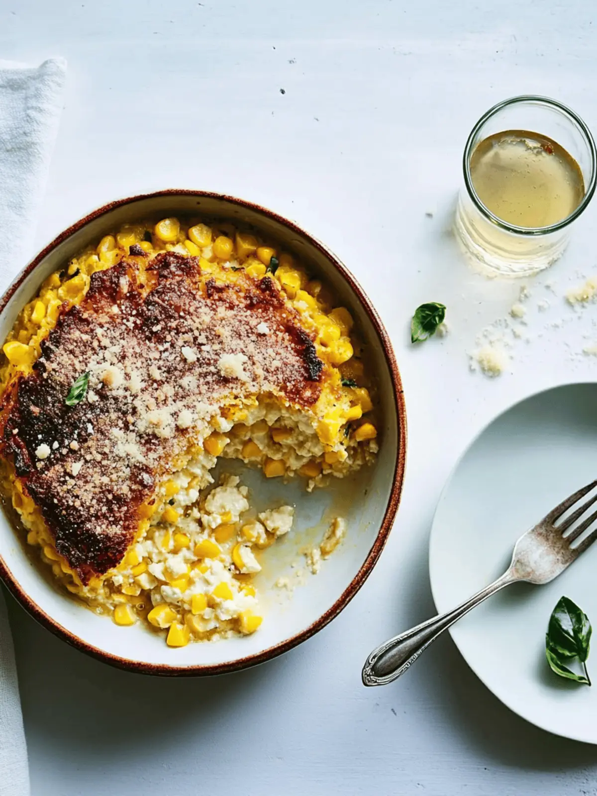 Sweet Corn and Ricotta Sformato