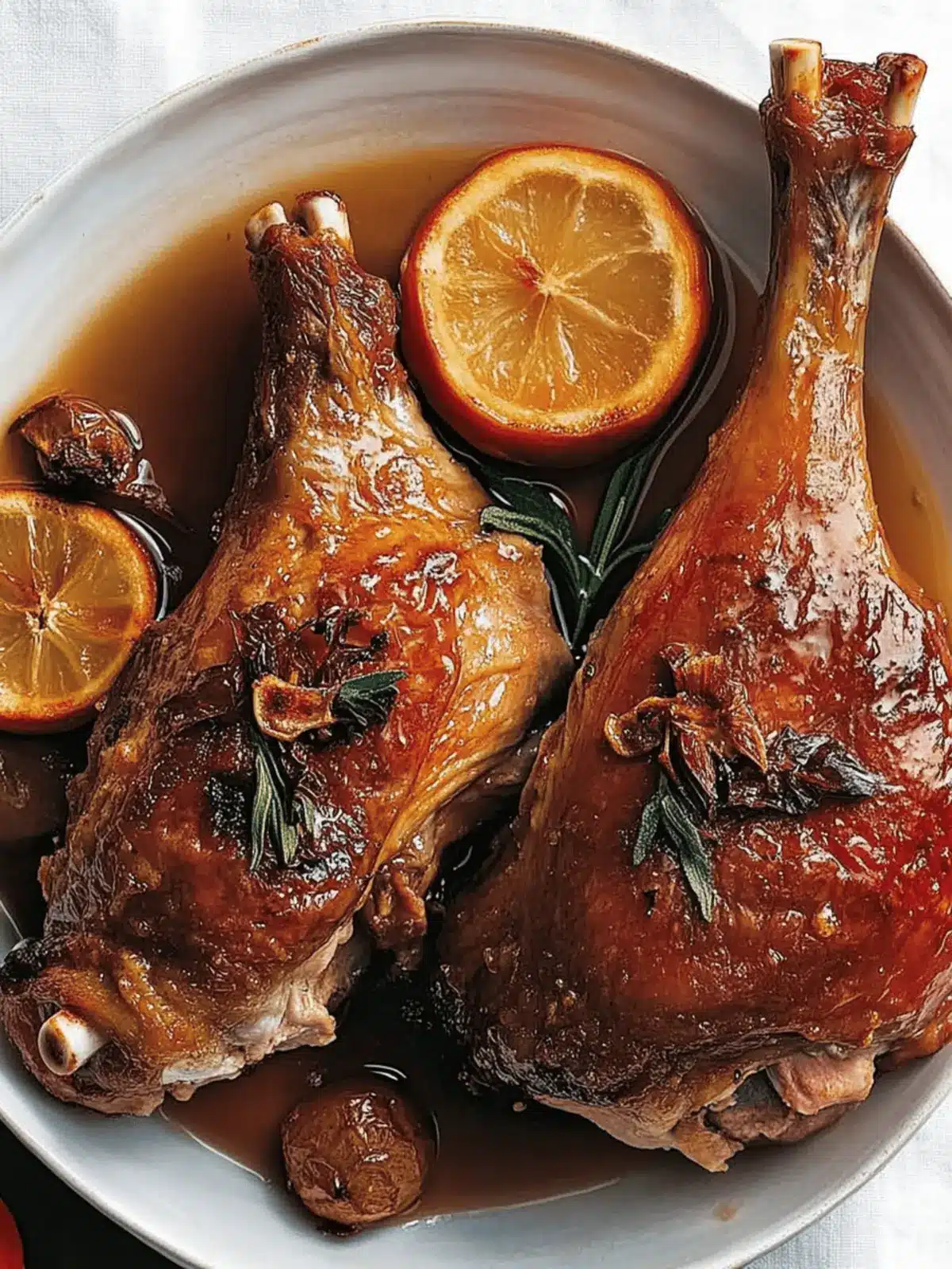 Stock-Braised Turkey Legs