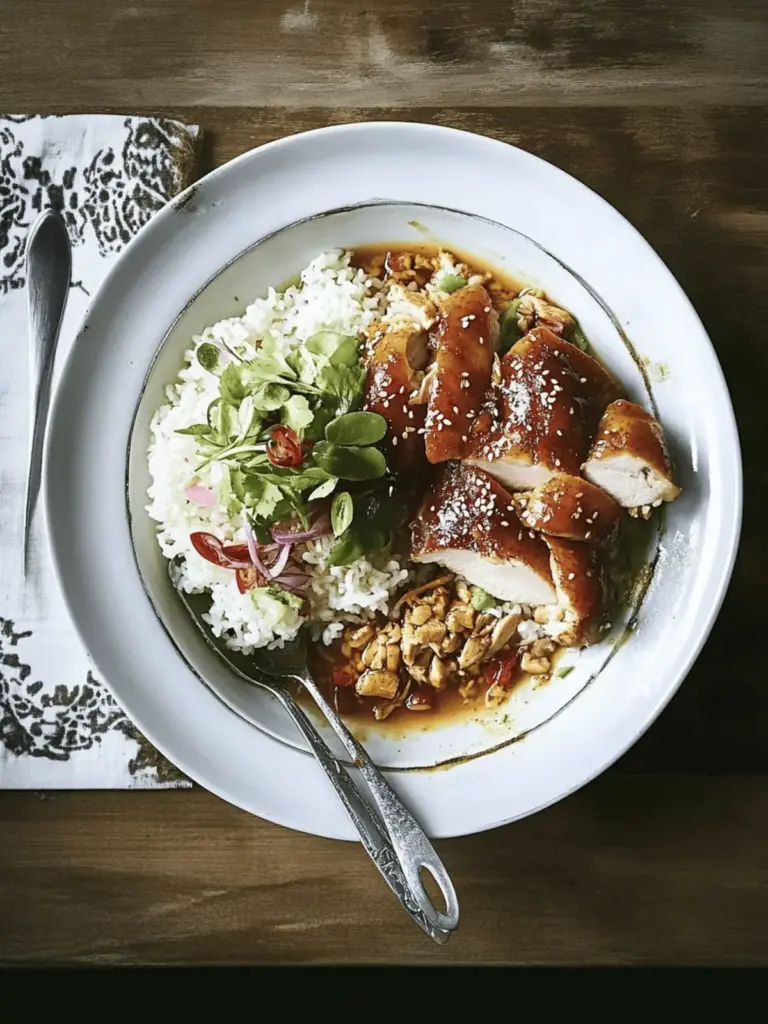 SUPPLE SLOW-COOKED SOY SAUCE CHICKEN RICE