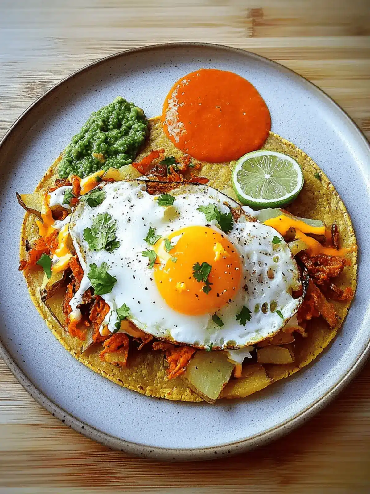 Crispy Potato, Egg & Cheese Taco