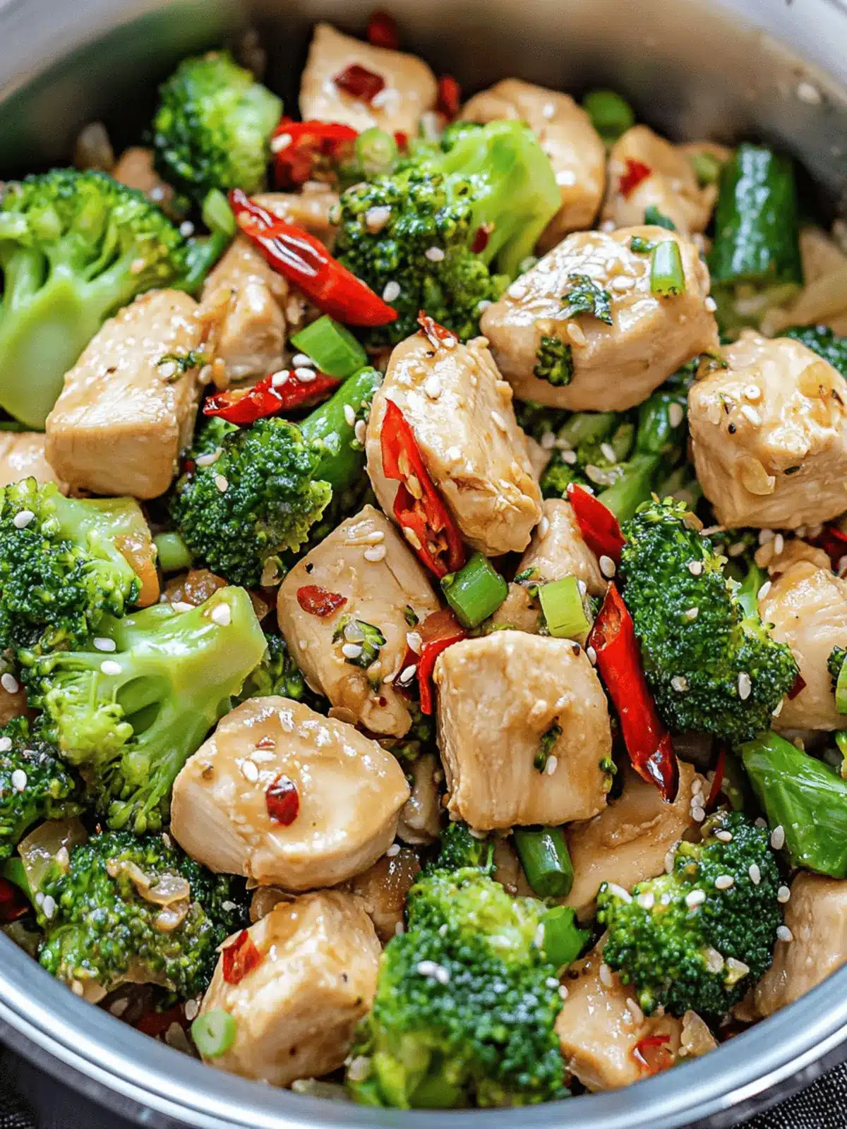 Spicy Chicken + Broccoli Stir-Fry