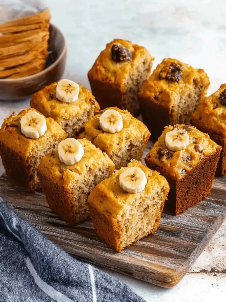 Mini Banana Bread Loaf Cakes