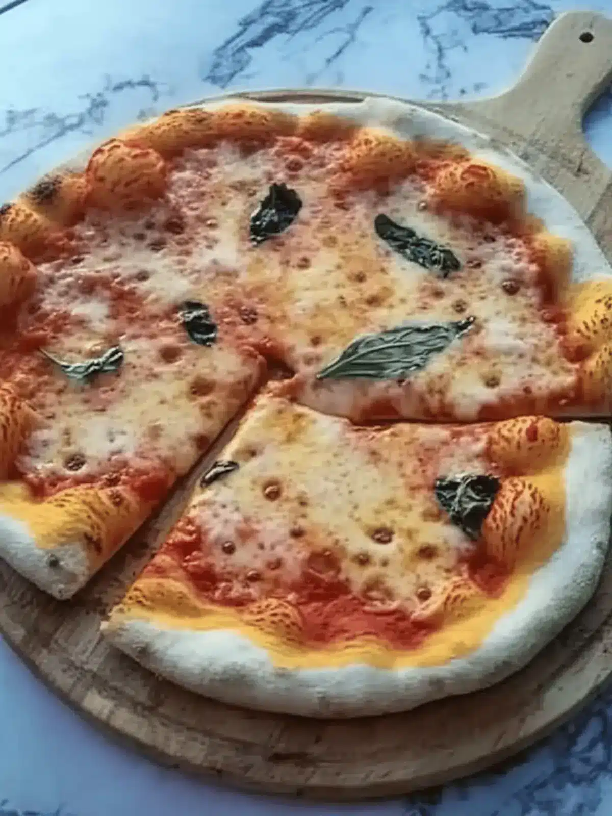 Homemade New York style pizza