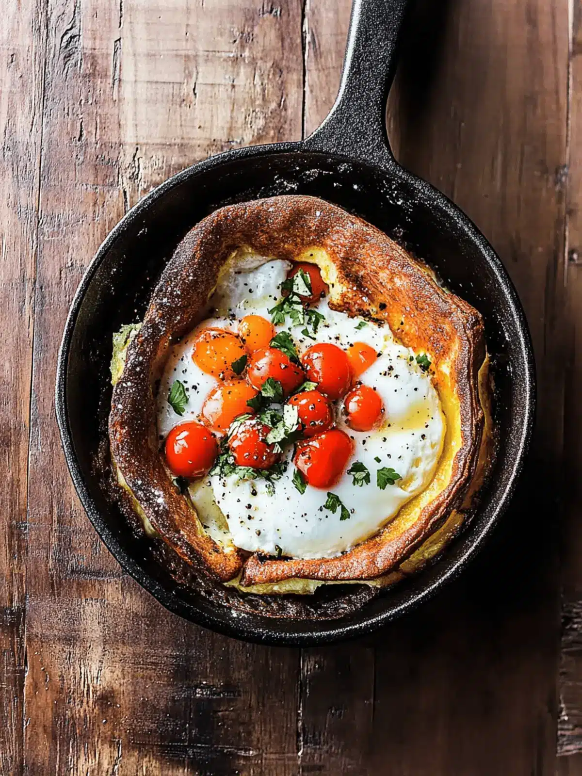 Huevos Rancheros Mini Savoury Dutch Baby