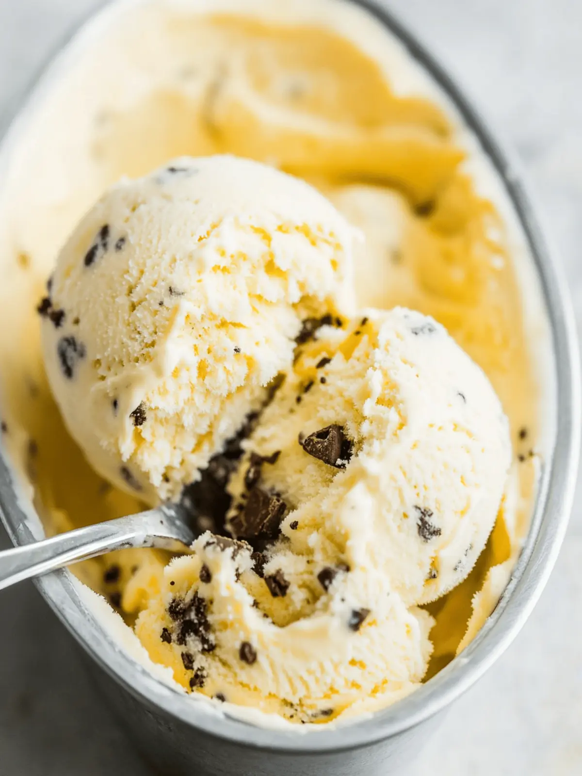 Orange, Cardamom & Chocolate Ice cream + Classic Vanilla