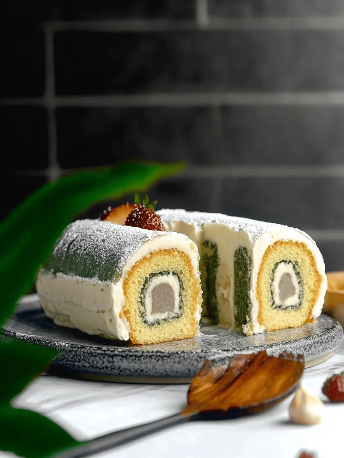 yomogi daifuku roll cake