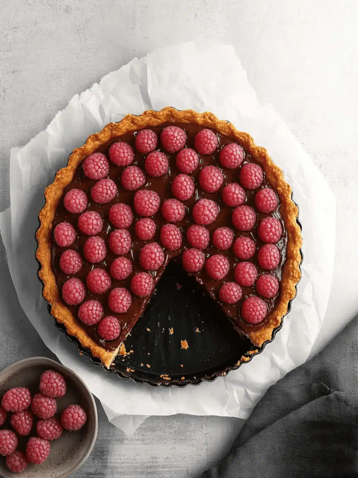 Chocolate Raspberry Tart