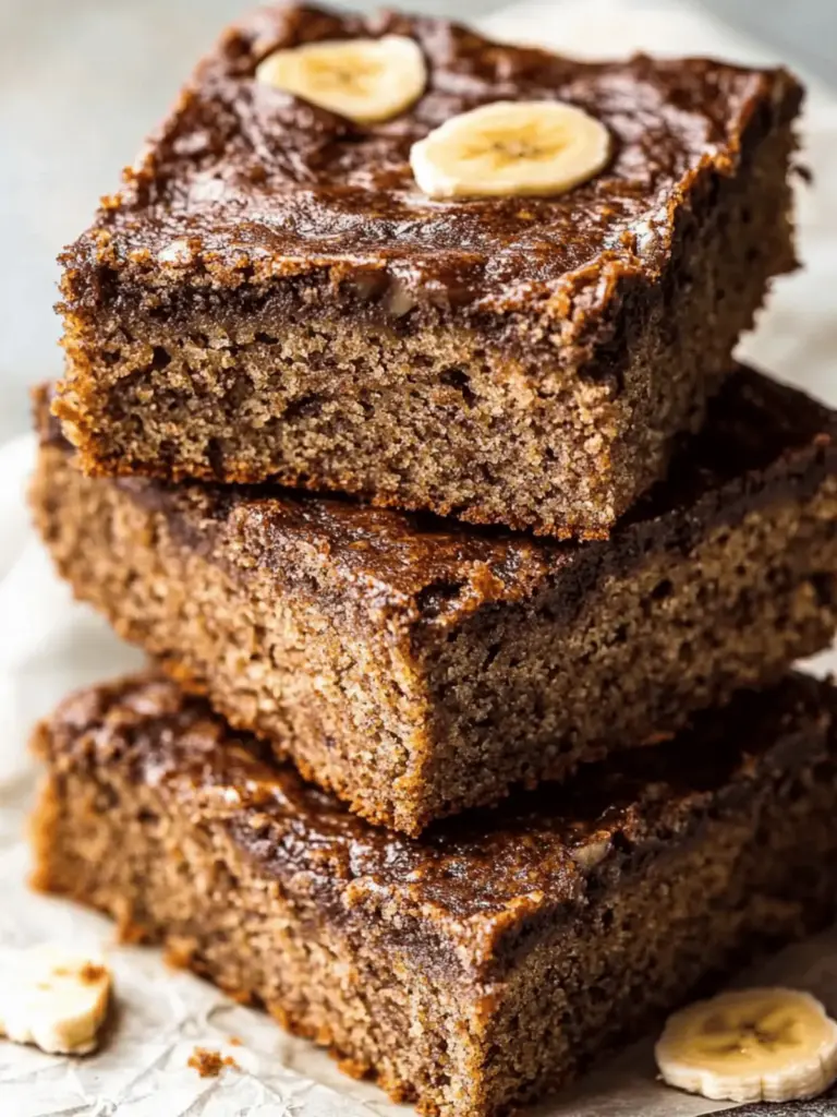 flourless banana bread bars