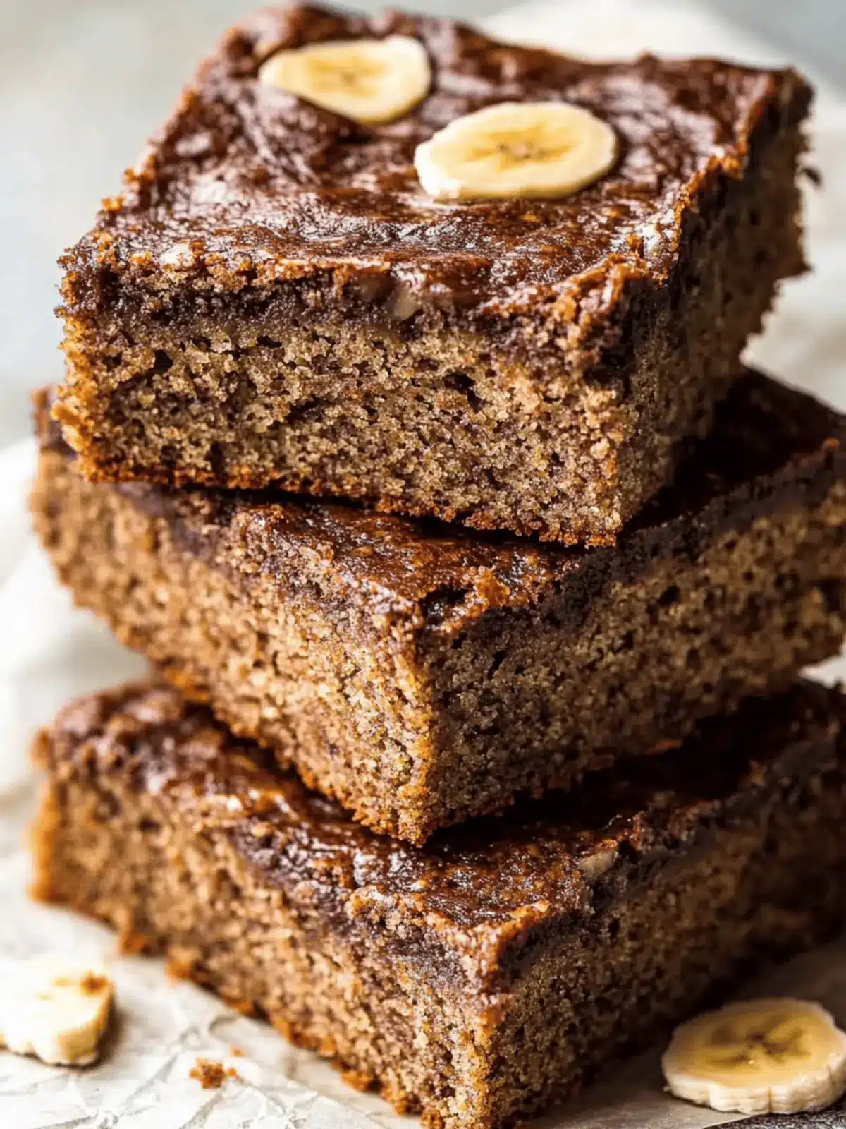 flourless banana bread bars